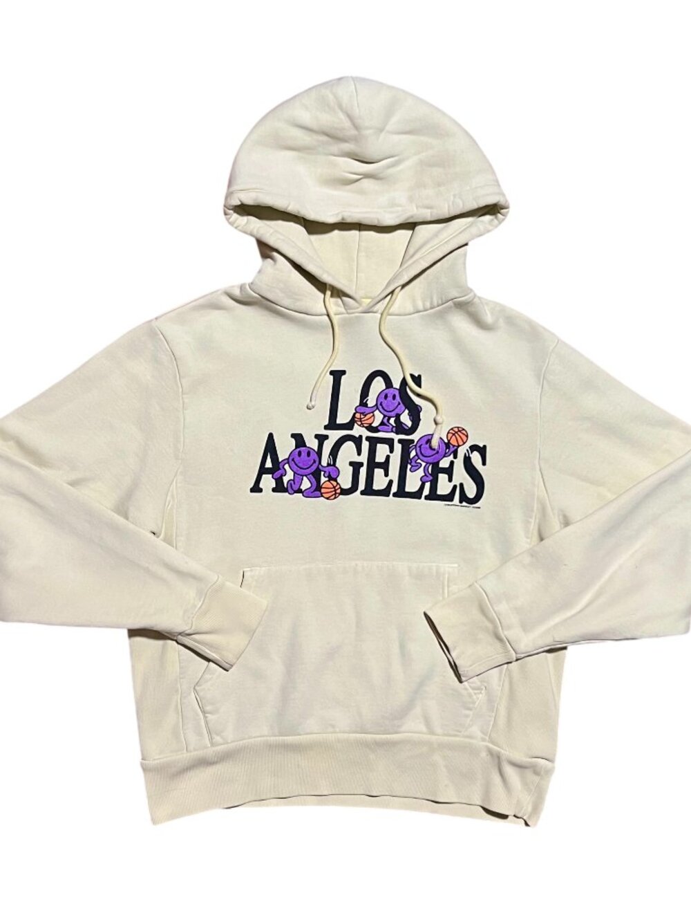 Los Angeles Chinatown Market Smiley Yellow 2020 Hoodie Sweatshirt, Men's Small
